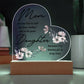 Mom No One Has Tell Me Printed Heart Shaped Acrylic Plaque-Express Your Love Gifts