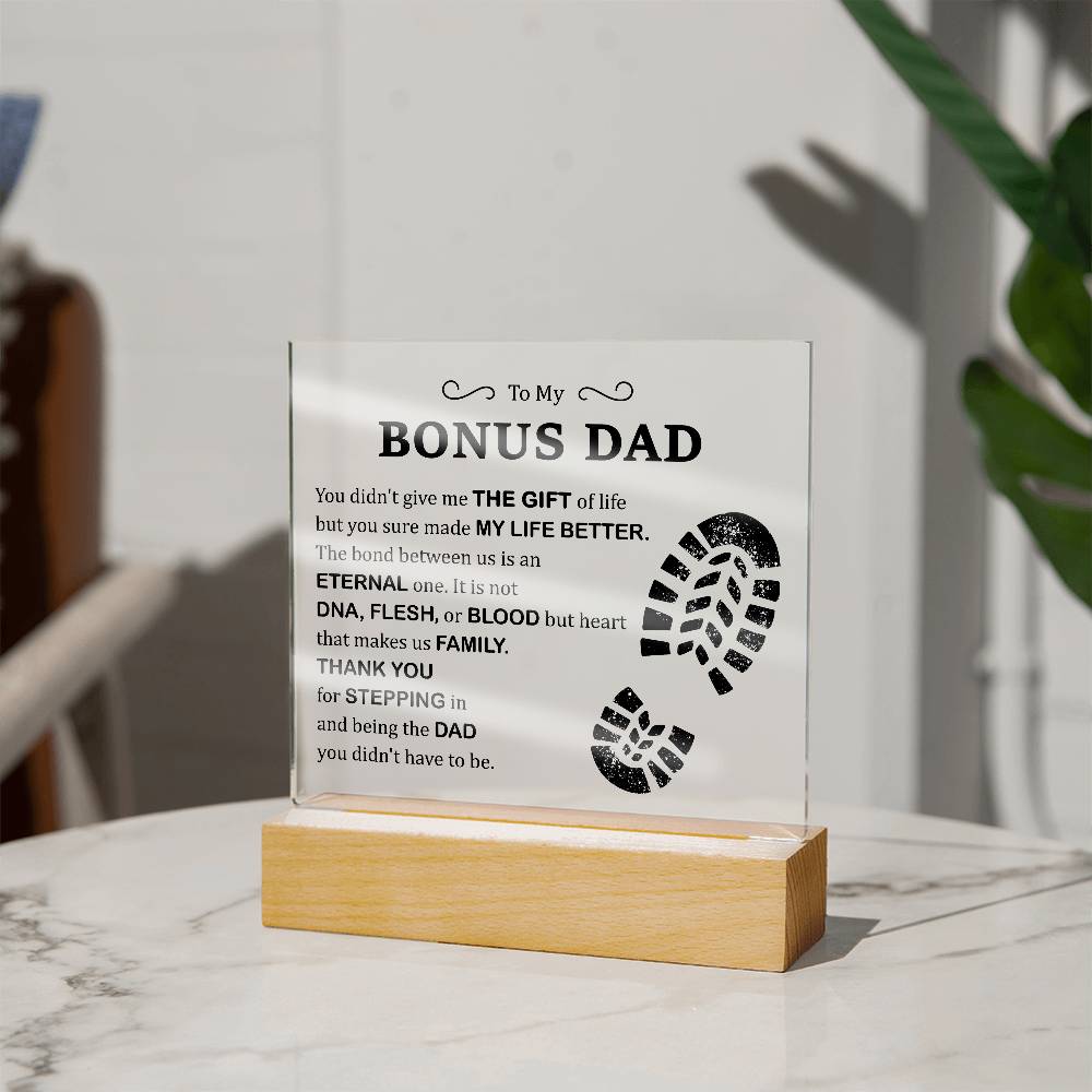 Gift of Life Printed Square Shaped Acrylic Plaque-Express Your Love Gifts