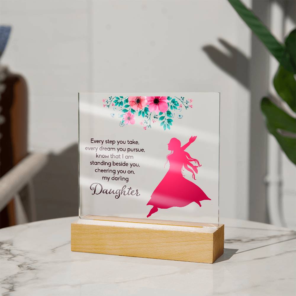 Every Step You Take Printed Square Shaped Acrylic Plaque-Express Your Love Gifts