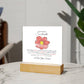 To My Soulmate Lorem Ipsum Flower Printed Square Shaped Acrylic Plaque-Express Your Love Gifts