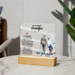 To My Beloved Grandpa Printed Square Shaped Acrylic Plaque-Express Your Love Gifts