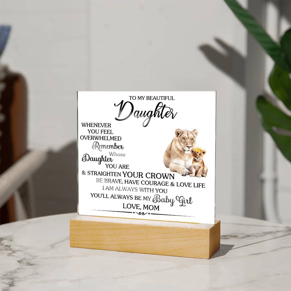 Whenever You Feel Unwelcomed Printed Square Shaped Acrylic Plaque-Express Your Love Gifts