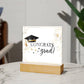 Congrats Grad Printed Square Shaped Acrylic Plaque-Express Your Love Gifts