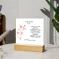 To My Stunning Wife Lorem Ipsum Dolor Printed Square Shaped Acrylic Plaque-Express Your Love Gifts