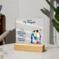 To My Man You are My Penguin Printed Square Shaped Acrylic Plaque-Express Your Love Gifts