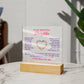 To My Beautiful Daughter Someday Printed Square Shaped Acrylic Plaque-Express Your Love Gifts