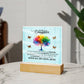 To My Daughter From Mom Be Brave Printed Square Shaped Acrylic Plaque-Express Your Love Gifts