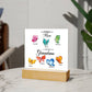First Mom Now Grandma Printed Square Shaped Acrylic Plaque-Express Your Love Gifts
