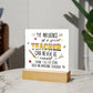 Teacher Can Never Be Erased Printed Square Shaped Acrylic Plaque-Express Your Love Gifts