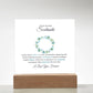To My Amazing Soulmate Lorem Ipsum Printed Square Shaped Acrylic Plaque-Express Your Love Gifts