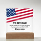 To My Dad I Love You Printed Square Shaped Acrylic Plaque-Express Your Love Gifts