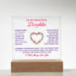 To My Beautiful Daughter Someday Printed Square Shaped Acrylic Plaque-Express Your Love Gifts