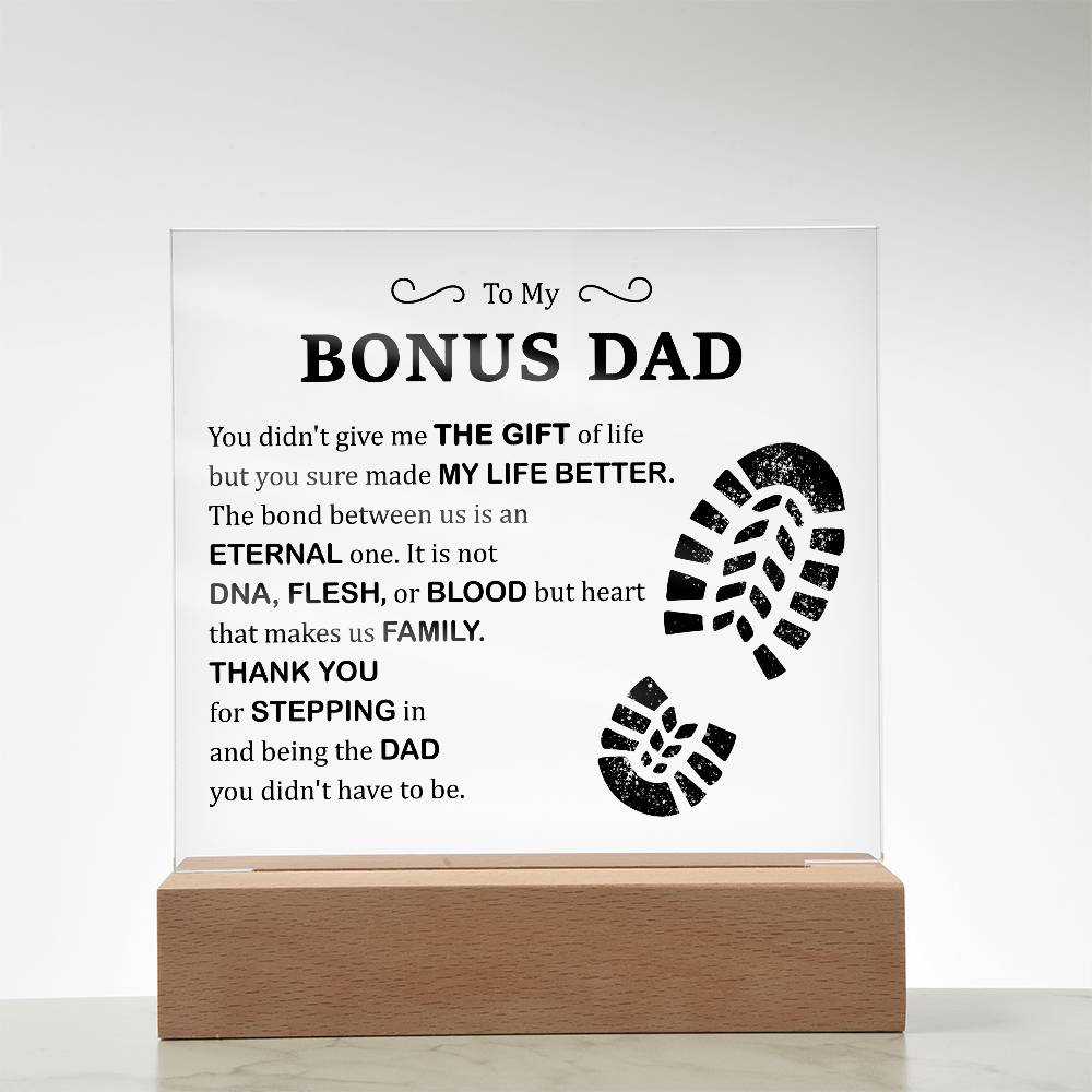 Gift of Life Printed Square Shaped Acrylic Plaque-Express Your Love Gifts