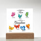 First Mom Now Grandma Printed Square Shaped Acrylic Plaque-Express Your Love Gifts