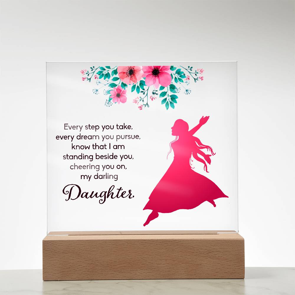 Every Step You Take Printed Square Shaped Acrylic Plaque-Express Your Love Gifts