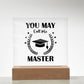 Graduation Masters Printed Square Shaped Acrylic Plaque-Express Your Love Gifts