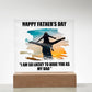 Dad Father's Day So Lucky Printed Square Shaped Acrylic Plaque-Express Your Love Gifts