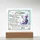 To My Daughter From Mom Be Brave Printed Square Shaped Acrylic Plaque-Express Your Love Gifts
