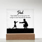 Dad You Believe Printed Square Shaped Acrylic Plaque-Express Your Love Gifts