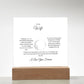 To My Wife Meeting You Was Serendipity Printed Square Shaped Acrylic Plaque-Express Your Love Gifts