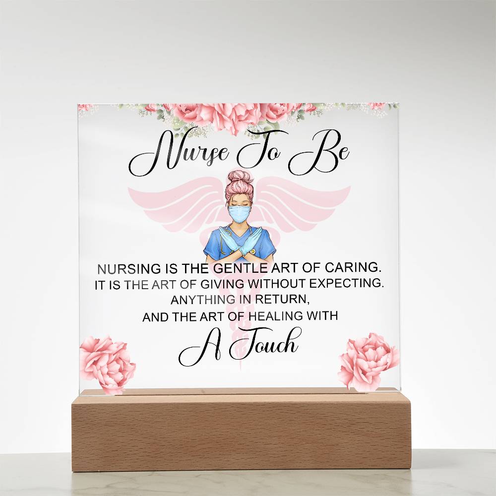 NursingNurse to Be Printed Square Shaped Acrylic Plaque-Express Your Love Gifts