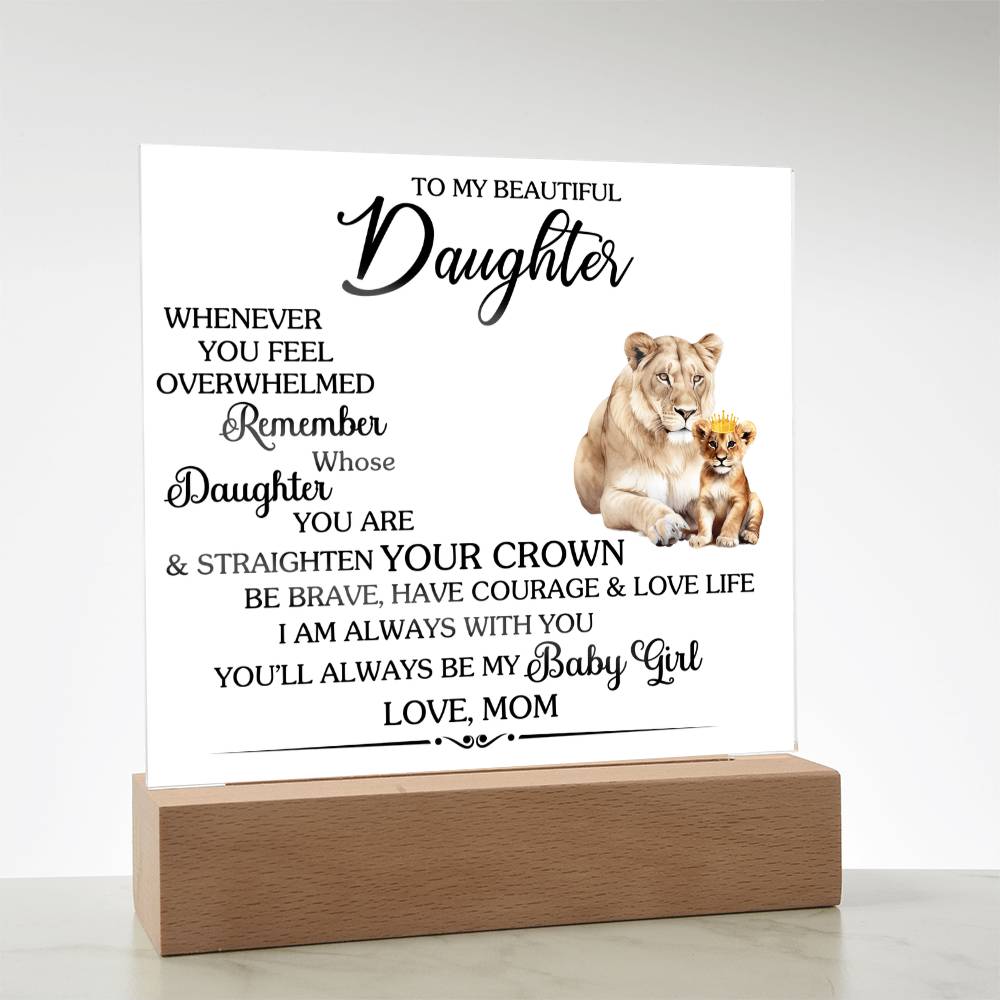 Whenever You Feel Unwelcomed Printed Square Shaped Acrylic Plaque-Express Your Love Gifts