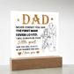 Dad Never Forget Printed Square Shaped Acrylic Plaque-Express Your Love Gifts