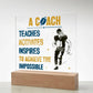 Coach Printed Square Shaped Acrylic Plaque-Express Your Love Gifts