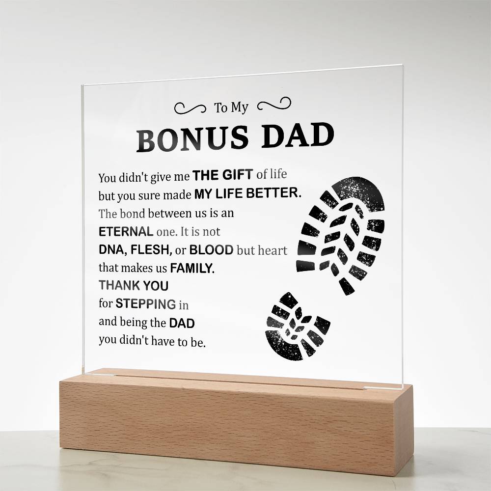 Gift of Life Printed Square Shaped Acrylic Plaque-Express Your Love Gifts