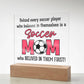 Soccer Mom Believes Printed Square Shaped Acrylic Plaque-Express Your Love Gifts