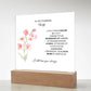 To My Stunning Wife Lorem Ipsum Dolor Printed Square Shaped Acrylic Plaque-Express Your Love Gifts
