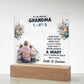 To My Dearest Grandma Printed Square Shaped Acrylic Plaque-Express Your Love Gifts