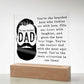 To the Coolest Dad Printed Square Shaped Acrylic Plaque-Express Your Love Gifts