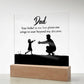 Dad You Believe Printed Square Shaped Acrylic Plaque-Express Your Love Gifts