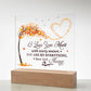 Love You More Printed Square Shaped Acrylic Plaque-Express Your Love Gifts