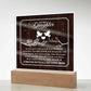 Personalized To My Daughter From Mom My Love Printed Square Shaped Acrylic Plaque-Express Your Love Gifts