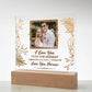 From The Moment Printed Square Shaped Acrylic Plaque-Express Your Love Gifts