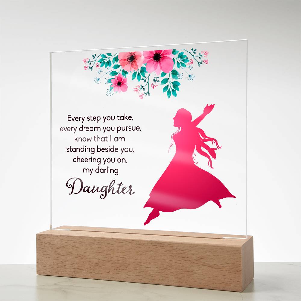 Every Step You Take Printed Square Shaped Acrylic Plaque-Express Your Love Gifts