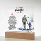 To My Beloved Grandpa Printed Square Shaped Acrylic Plaque-Express Your Love Gifts