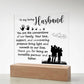 Dad Loving Husband Printed Square Shaped Acrylic Plaque-Express Your Love Gifts