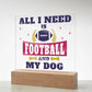 All I Need Printed Square Shaped Acrylic Plaque-Express Your Love Gifts