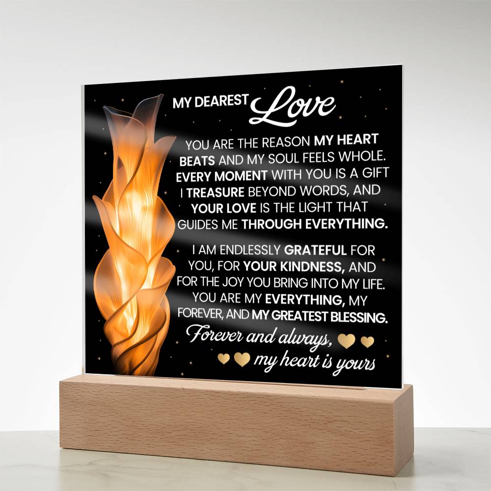 You Are The Reason Printed Square Shaped Acrylic Plaque-Express Your Love Gifts