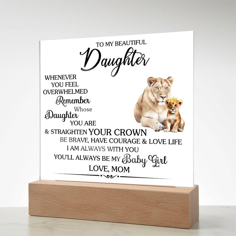 Whenever You Feel Unwelcomed Printed Square Shaped Acrylic Plaque-Express Your Love Gifts