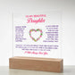 To My Beautiful Daughter Someday Printed Square Shaped Acrylic Plaque-Express Your Love Gifts