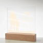 Dad I Love You More Printed Square Shaped Acrylic Plaque-Express Your Love Gifts