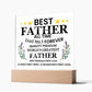 Best Father of All Time Printed Square Shaped Acrylic Plaque-Express Your Love Gifts