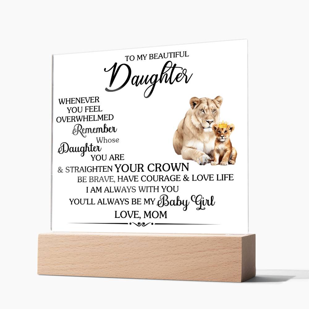 Whenever You Feel Unwelcomed Printed Square Shaped Acrylic Plaque-Express Your Love Gifts