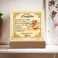To My Daughter From Mom Deeply Loved Printed Square Shaped Acrylic Plaque-Express Your Love Gifts