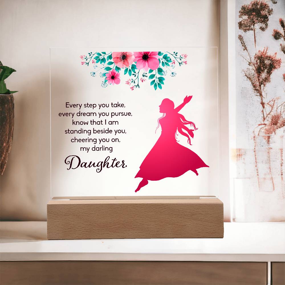 Every Step You Take Printed Square Shaped Acrylic Plaque-Express Your Love Gifts