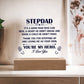 Stepdad A Good Man Printed Square Shaped Acrylic Plaque-Express Your Love Gifts
